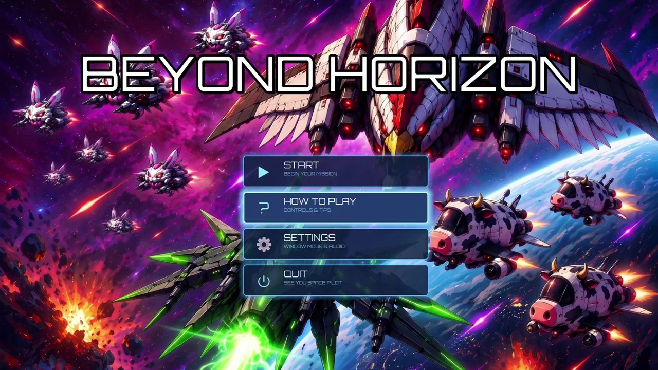 Beyond Horizon title screen